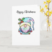 季節おもしろいの水彩クリスマスガーデン格言 カード (黄色い花)