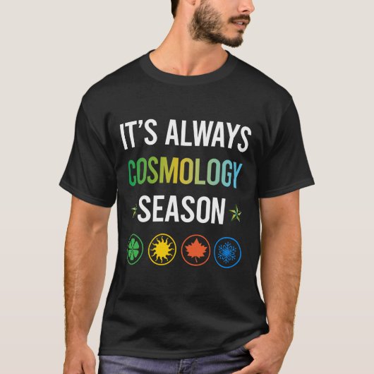 季節おもしろい宇宙論 Tシャツ (正面)