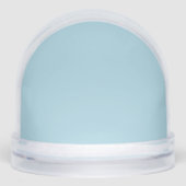 季節きらめくのデコ用アイスブルーのスノーグローブ (正面)