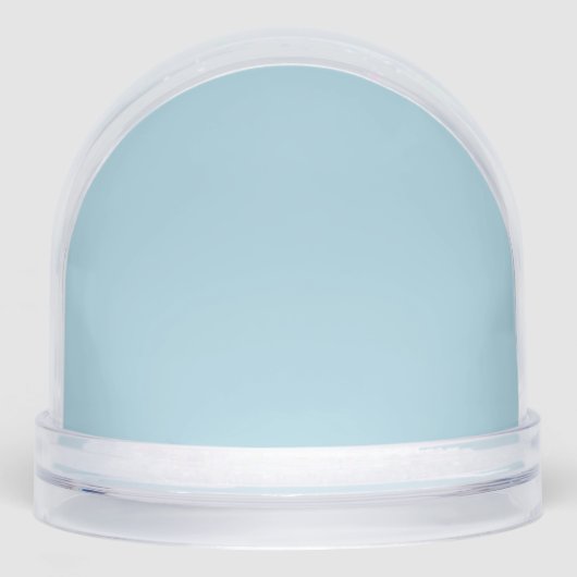 季節きらめくのデコ用アイスブルーのスノーグローブ (正面)