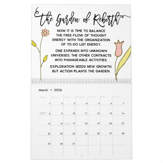 季節ことわざの毎月のリマやる気を起こさせるインダー カレンダー (3月 2026)