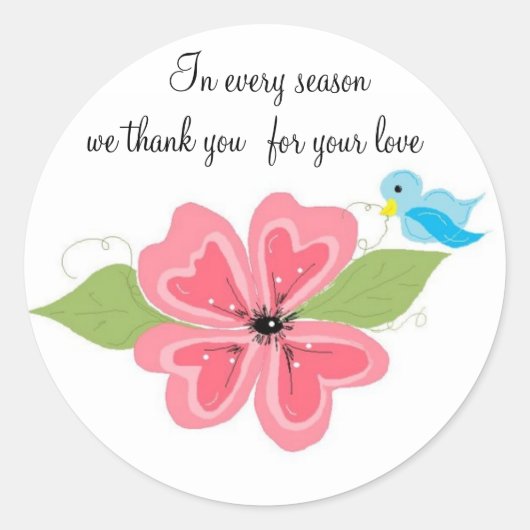 季節ごとに感謝する ラウンドシール (正面)