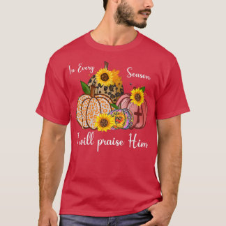 季節ごとに私は彼のひまわりカボチャを賞賛する Tシャツ
