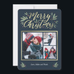 季節ごとのグロー3フォトクリスマスカード シーズンカード<br><div class="desc">祝Berry Berry Sweetモダンのカードとこのシースタイリッシュズンです。当店では、対応するデザインやオプションをご用意しています。www.berryberrysweet.com.背景色は、写真に合わせてカスタマイズオンライン最高のにできます！</div>