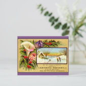 季節ごとのレミンス:氷スケートで滑る ポストカード (スタンド正面)