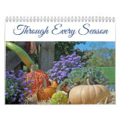 季節ごとの写真カレンパーソナライズされたダー カレンダー (カバー)