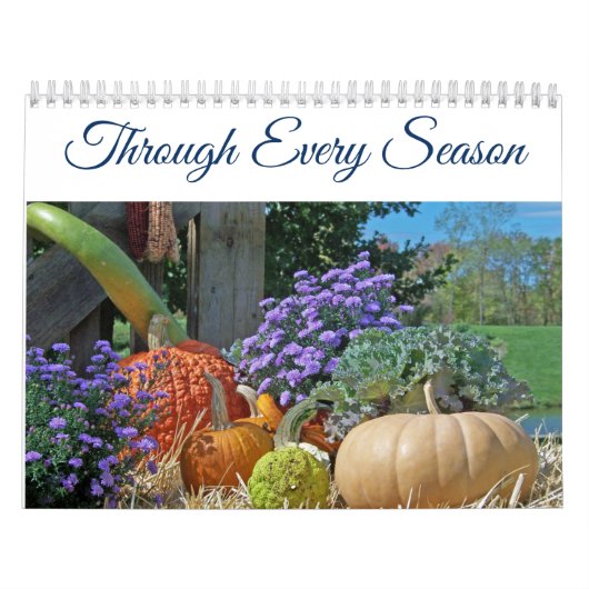 季節ごとの写真カレンパーソナライズされたダー カレンダー (カバー)