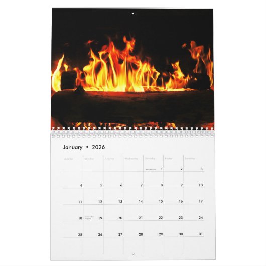 季節ごとの写真カレンパーソナライズされたダー カレンダー (1月 2026)