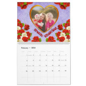 季節ごとの家族の写真フレームのパーソナライズされた画像 カレンダー (2月 2026)