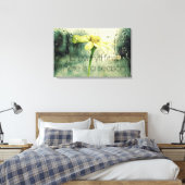 季節ごとの雨と花の窓 キャンバスプリント (インサイチュ (寝室))