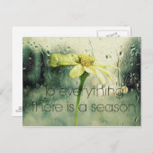 季節ごとの雨と花の窓 ポストカード (正面/裏面)