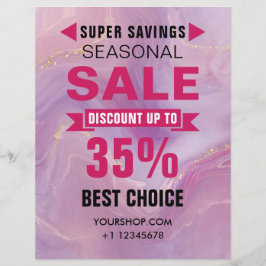 季節ごとのSALEディスカウントショップ チラシ