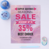 季節ごとのSALEディスカウントショップ チラシ (シングル)