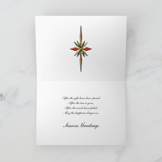 季節ご案内用スノーフレークカード シーズンカード (内部)