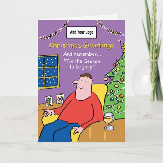 季節すてき。会社のクリスマスカード シーズンカード (正面)