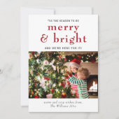 季節と明るいメリークリスマスカード シーズンカード (正面)