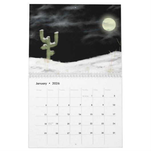 季節によってカレンダーが変わる カレンダー (1月 2026)