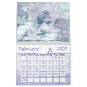 季節によるファインアートの12か月 カレンダー (2月 2027)