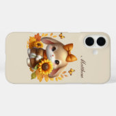 季節のうさぎ 名前入り Case-Mate iPhoneケース (裏面 (横))