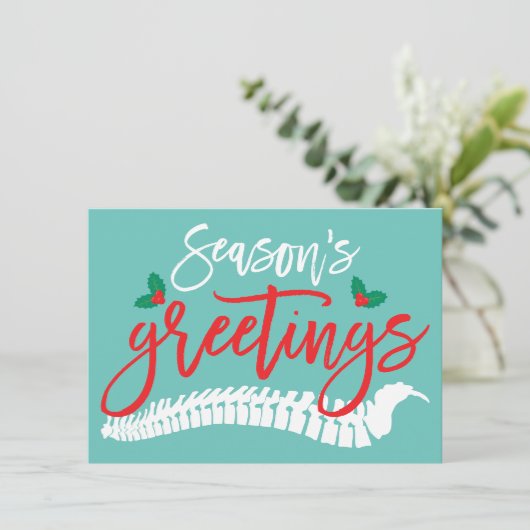 『季節のお祝いのスパインとヒイイクリスマス』 シーズンカード (スタンド正面)