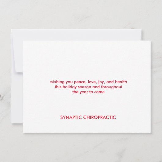 『季節のお祝いのスパインとヒイイクリスマス』 シーズンカード (裏面)