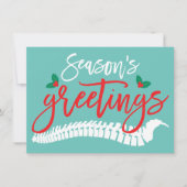 『季節のお祝いのスパインとヒイイクリスマス』 シーズンカード (正面)