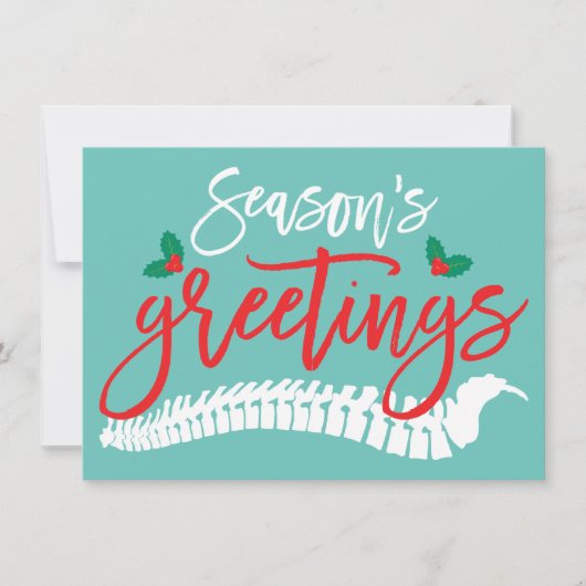 『季節のお祝いのスパインとヒイイクリスマス』 シーズンカード (正面)