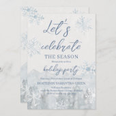 季節のお祝い ホリデーパーティー 招待状 (正面/裏面)