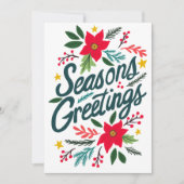 季節のごあいさつのクリスマスカスタム写真 シーズンカード (正面)