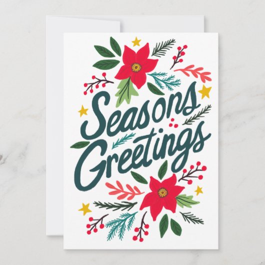 季節のごあいさつのクリスマスカスタム写真 シーズンカード (正面)