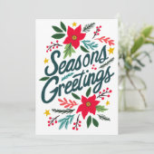 季節のごあいさつのクリスマスカスタム写真 シーズンカード (スタンド正面)