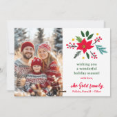 季節のごあいさつのクリスマスカスタム写真 シーズンカード (裏面)