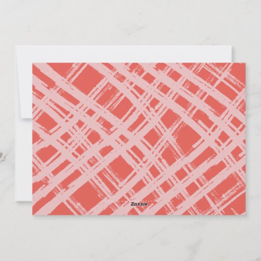 季節のごあいさつのシンプル斜体の枠（赤） シーズンカード (裏面)