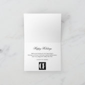 季節のごあいさつの国ビジネス休日カード シーズンカード (内部)