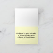 季節のごあいさつの金ぱくの木カード シーズンカード (内部)