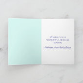 季節のごあいさつアイスブルースノーフレーク サンキューカード (内部)