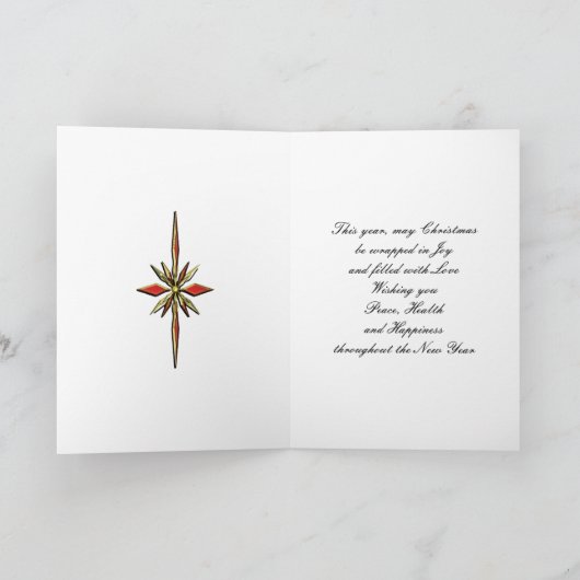 季節のごあいさつエレガントクリスマスカード シーズンカード (内部)