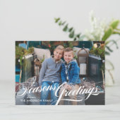 季節のごあいさつエレガント書道台本の写真 シーズンカード (スタンド正面)