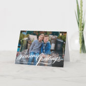 季節のごあいさつエレガント書道台本の写真 シーズンカード (正面)