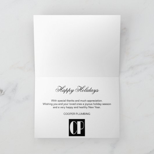 季節のごあいさつカントリービジネスホリデーカード シーズンカード (内部)