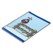 季節のごあいさつカートゥーンバードオンフェンス ノートブック (左側)