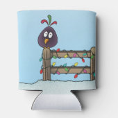 季節のごあいさつカートゥーンバードオンフェンス 缶クーラー (裏面)