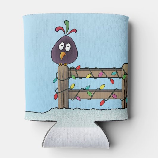 季節のごあいさつカートゥーンバードオンフェンス 缶クーラー (裏面)