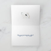 季節のごあいさつカード – Junco in Snow シーズンカード (内部)