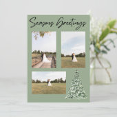 季節のごあいさつクリスマスツリー 招待状 (スタンド正面)