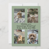 季節のごあいさつクリスマスツリー 招待状 (裏面)