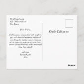 季節のごあいさつクリスマスナイトマーケットニューヨーク ポストカード (裏面)