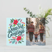 季節のごあいさつクリスマスホリデーカスタムズPHOTO シーズンカード (スタンド正面)