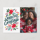 季節のごあいさつクリスマスホリデーカスタムズPHOTO ポストカード (正面)