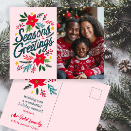 季節のごあいさつクリスマスホリデーカスタムズPHOTO ポストカード